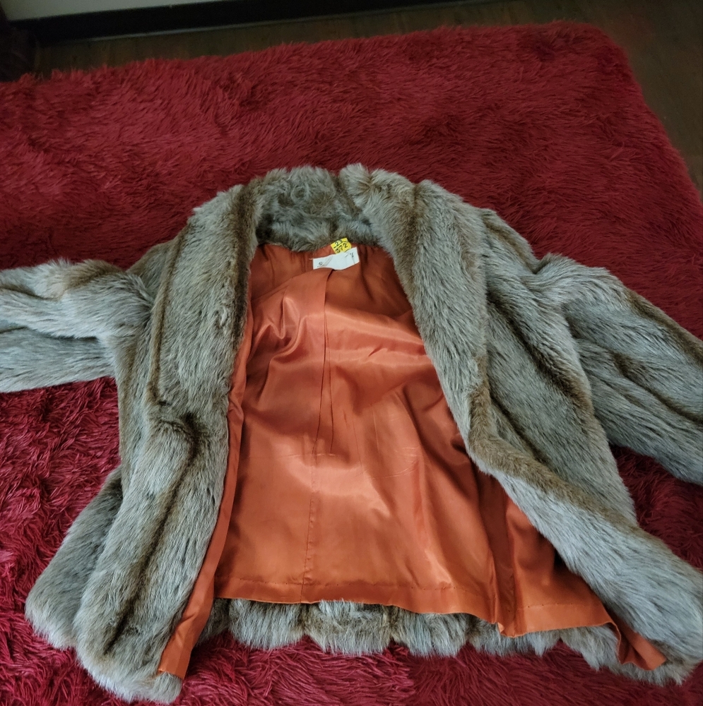 Luxurious Gray Teddy Jacket